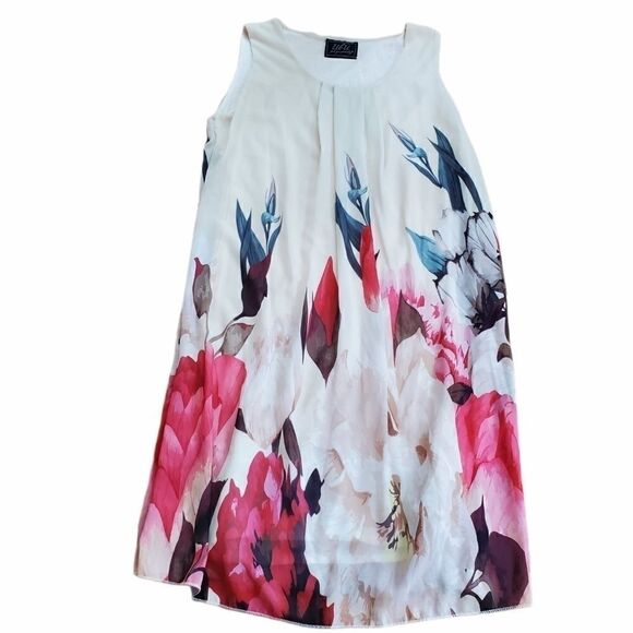 Ubu Floral Sleeveless Swing Dress - Picture 1 of 5